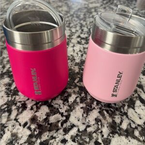 Stanley Pink and Light Pink Coffee Tumblers